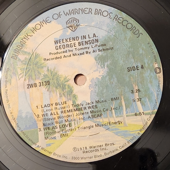 Vintage George Benson Weekend in LA Black Double Vinyl Warner Bros Record LP - Picture 15 of 15